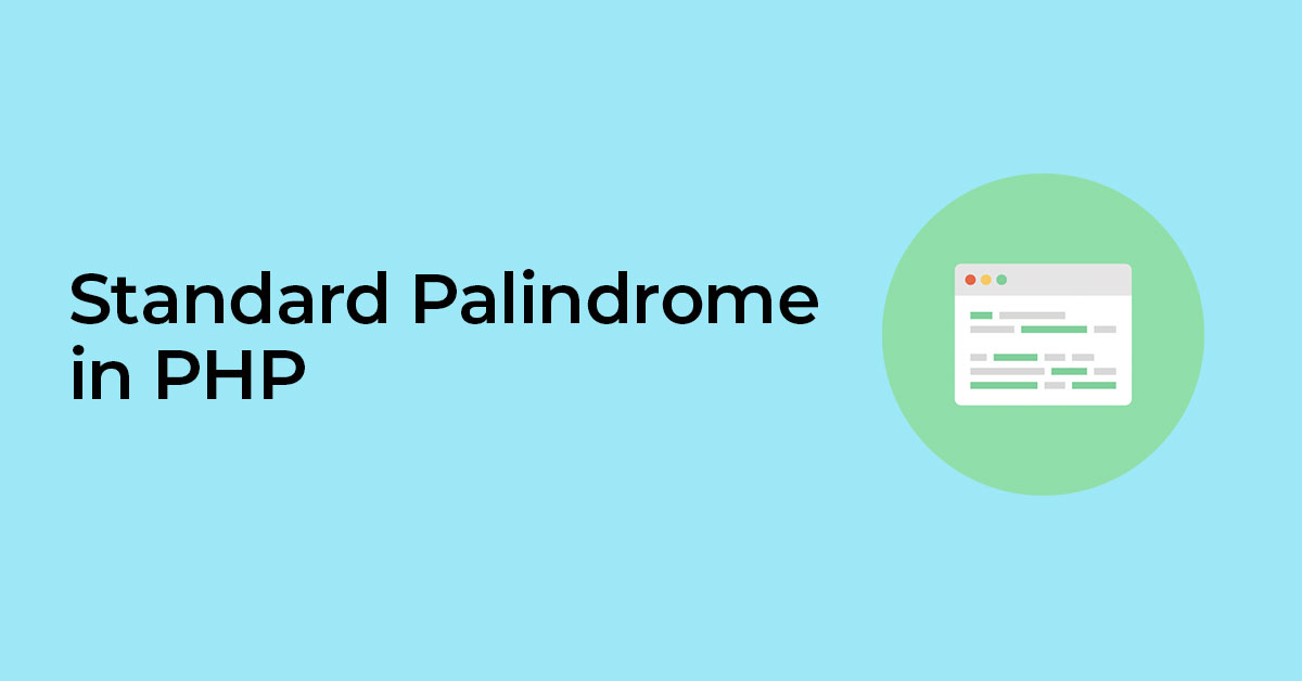 palindrome code in php