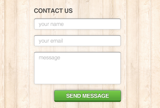 Simple Contact Form PSD